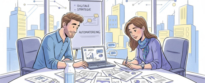 Aan de vergadertafel buigen marketeers zich over nieuwe leads.