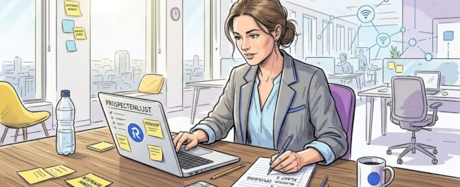 Salesmanager beoordeelt het stappenplan voor klantbenadering
