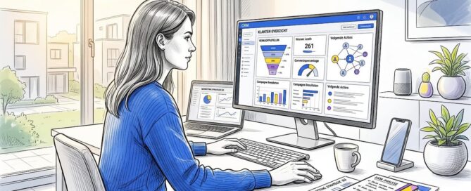 Marketingprofessional bezig met het opzetten en optimaliseren van outreach-processen.