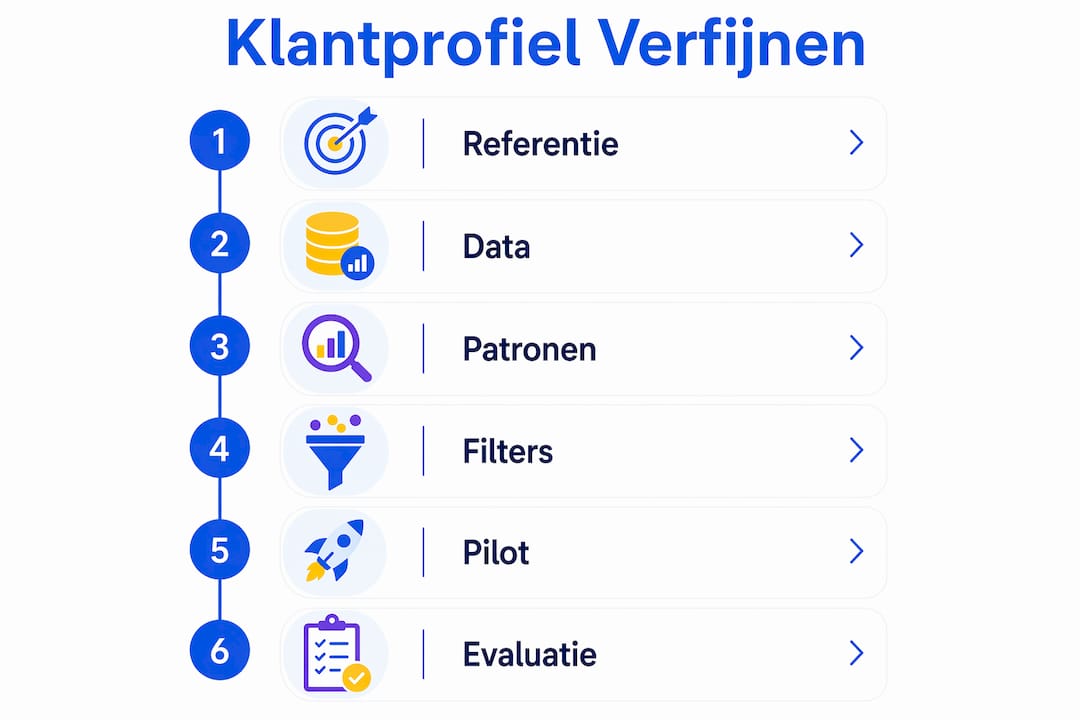 Infographic: in zes stappen naar een scherper klantprofiel
