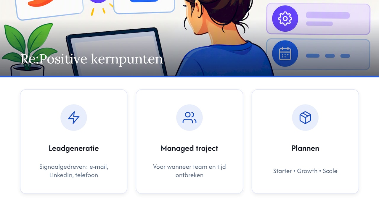 Re:Positive als alternatief: hulp bij de uitvoering — overview diagram
